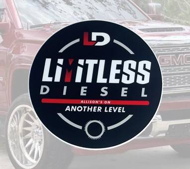 Limitless Diesel - Circle Logo Sticker 4 inches