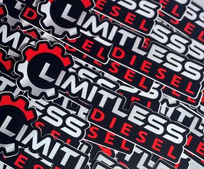 Limitless Diesel - Limitless Sticker 8x3"