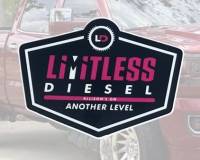 Limitless Diesel - Pink Logo Sticker 3x2.5"  2-Pack - Image 1