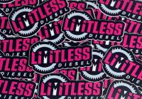 Limitless Diesel - Pink/Silver Clutch Stickers 3-Pack  3x1.5" - Image 2